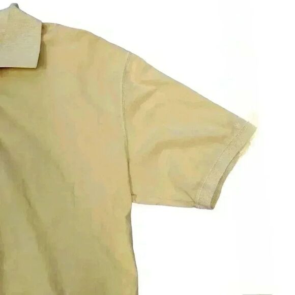 Woolrich Men's Mustard Gold Yellow Cotton Short Sleeve Polo Shirt - Picture 9 of 12